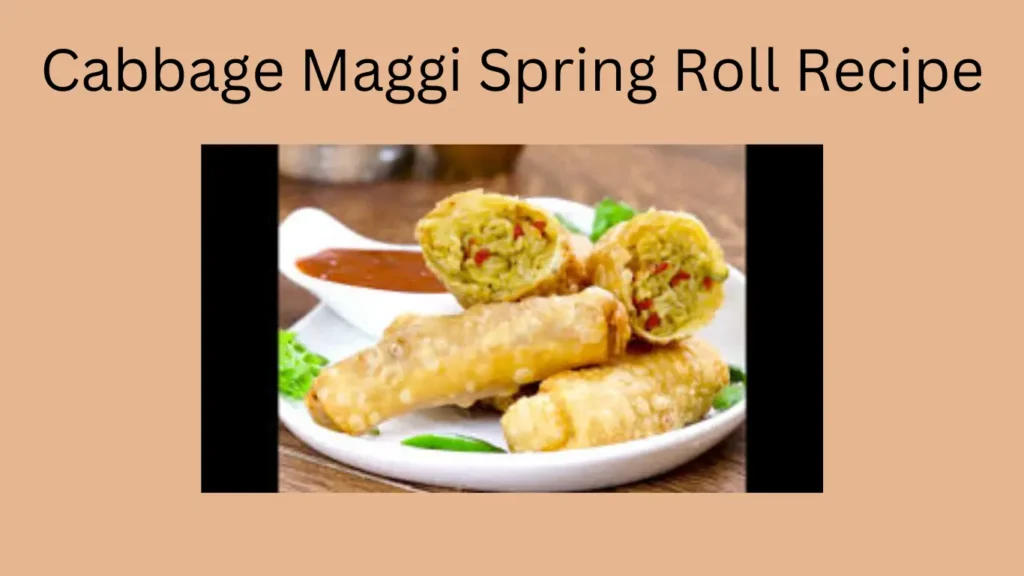 Cabbage Maggi Spring Roll Recipe