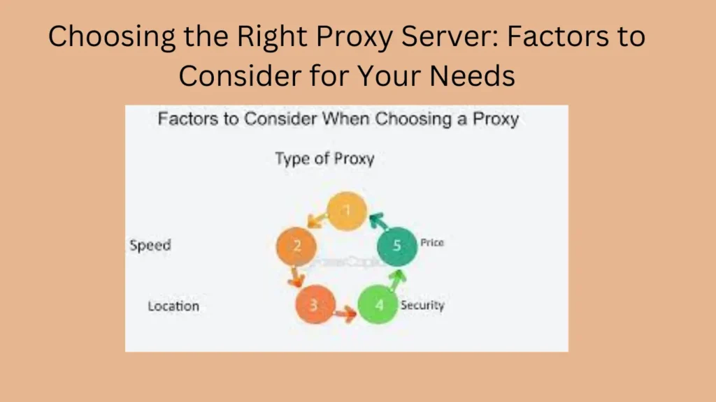 Choosing the Right Proxy Server: Factors to Consider for Your Needs