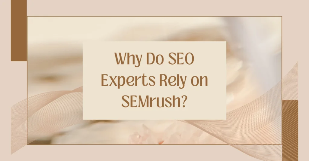Why Do SEO Experts Rely on SEMrush?